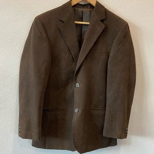 Andrew Fezza Brown Suede Sport Coat Size 36R